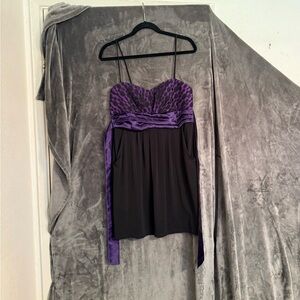 Sweet Storm Purple and Black Dress